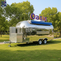 CAMPTRL Restaurant mobile, bar à bubble tea, bar à café, camion de vente de glaces, remorques de vente de nourriture entièrement équipées, camion de nourriture pour pizzas, tacos, hamburgers