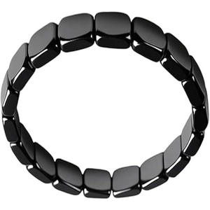 Bracciale in <span class=keywords><strong>Ematite</strong></span> per Uomo, Recupera la Tua Sicurezza, Pietra <span class=keywords><strong>Naturale</strong></span> di <span class=keywords><strong>Ematite</strong></span>, Bracciale Elastico con Perline, Regalo Ispirazionale e Curativo - Product Image 3