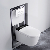 Toilet Pintar Dinding Terpasang dengan Tangki Tersembunyi, Dudukan Berpemanas, dan Bidet