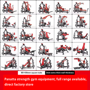 Equipo de gimnasio comercial, tubo de 80*80mm y 3mm de grosor, prensa de pecho plana, remo sentado, máquina de pecho, entrenadores de espalda, glúteos y piernas - Product Image 1