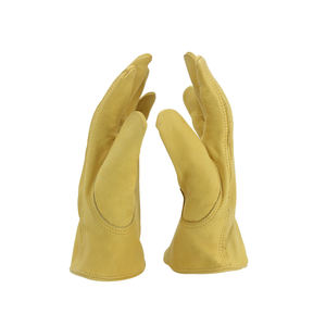 Oem غير مبطنة جلد البقر الحقيقي جلد ثقيل العمل حديقة القيادة قفازات البناء للرجال - Product Image 2