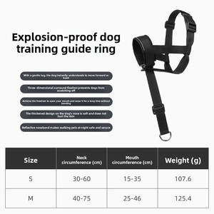 Muselière Réfléchissante Ajustable en Tissu pour <span class=keywords><strong>Chien</strong></span>, Anti-Morsure, Anti-Aboiement, pour l'Entraînement, pour Chiens <span class=keywords><strong>de</strong></span> Taille Moyenne à Grande - Product Image 4