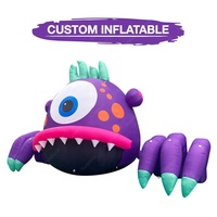 Mascotte gonflable publicitaire professionnelle de conception 3D personnalisée, mascotte d'animal de dessin animé amusante pour les événements en plein air