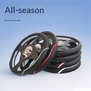 <span class=keywords><strong>Protector</strong></span> <span class=keywords><strong>de</strong></span> Volante <span class=keywords><strong>de</strong></span> Coche <span class=keywords><strong>de</strong></span> Lujo al por Mayor 2026, Universal <span class=keywords><strong>de</strong></span> 14.5-15 Pulgadas, Transpirable, <span class=keywords><strong>de</strong></span> Cuero Nappa - Product Image 2