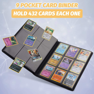 Y Y Ready to Ship Premium PP Matte Yugioh Trading Card Binder 9-Pocket 360 Capacity Black PVC Cover Plastic Material - Product Image 5