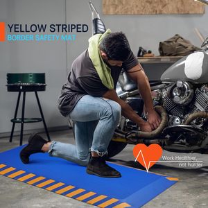 Alfombra Antifatiga CR de Espuma de PU Altamente Reciclable con Impresión de Seda, Alfombra Industrial para Estar de Pie, Alfombra de Cocina - Product Image 5