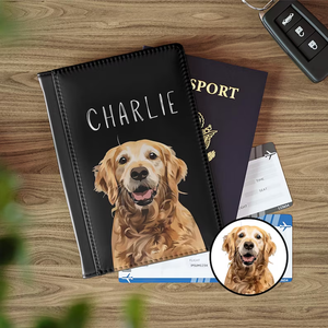Copertina personalizzata porta passaporto con foto per gatti portafoglio da viaggio per animali domestici amanti del cane regalo commemorativo per la perdita del gatto ricordo stampa del passaporto del cane - Product Image 3