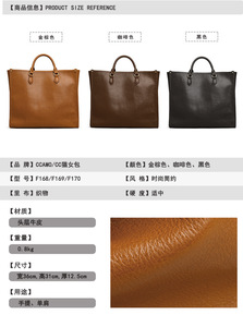 Nouveaux sacs à bandoulière de créateurs de mode, sacs à main en cuir véritable de haute qualité, sacs messager décontractés, sacs à main et pochettes pour femmes - Product Image 2