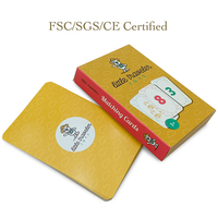 Cartes flash éducatives personnalisées, ensembles de cartes d'apprentissage de haute qualité pour une utilisation familiale, durables, écologiques, coins arrondis, pour enfants