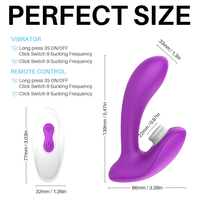 Deluxe Fernbedienungs-Saugvibrator für Frauen G-Punkt Klitoris-Stimulation Weibliche Masturbation Flirt-Sexspielzeug für Erwachsene Massagegerät