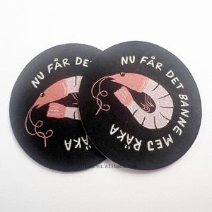 Custom Woven Label Patch Logo Label for Clothing Garment <strong>Sew</strong> <strong>on</strong> <strong>Velcro</strong> Backing Patches for Hat Jacket Bulk Wholesale Free Sample - Product Image 3