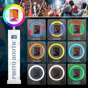 Kit de Cabina de Fotos Portátil para iPad: Carcasa Metálica, Anillo de Luz Ajustable, Estuche de Transporte para Negocios de <span class=keywords><strong>Alquiler</strong></span> - Product Image 4