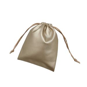 Bolsitas de cuero dorado para joyas, bolsa de embalaje para joyería, para pendientes, anillo, listo para enviar - Product Image 3