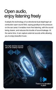 W100B Lunettes intelligentes 2025 IP67 Étanche AI Traducteur HD Haut-parleurs Appels mains libres BT Audio Lunettes Smart Wearable Headset - Product Image 5