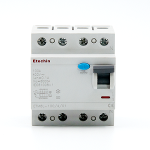 Disjoncteur à courant résiduel 4 pôles RCCB 10 ka Protection contre les fuites AC Factory Sales Magnetic <span class=keywords><strong>Electro</strong></span> magnetic Interruptores - Product Image 2