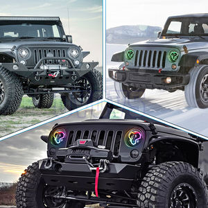 ओवोव 7 इंच rgb के नेतृत्व में हेडलाइट्स H6024 हेडलाइट के साथ H6024 हेडलाइट, जीप रैंगलर जैक के लिए उच्च लो बीम - Product Image 4