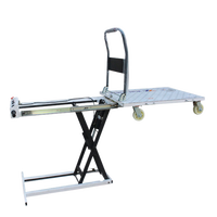 Chariot élévateur à ciseaux électrique YCMG 300 kg, chariot à plateau motorisé robuste pour le chargement et le déchargement de marchandises en camionnette