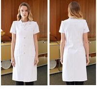 Blouse de laboratoire blanche personnalisable à manches longues, uniforme de pharmacie pour médecins et techniciens de laboratoire, vêtements de sécurité