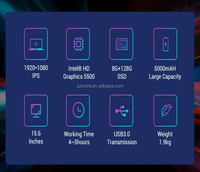 15,6 pulgadas I3 Core In-tel Computadora portátil 32GB Ram 1TB Ssd 15,6 pulgadas Intel Notebook Laptop I3
