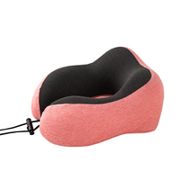 Oreiller de voyage ergonomique en mousse à mémoire de forme 100% pure, écologique, léger, avec housse amovible et lavable, en forme de U, pour voiture et voyage