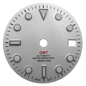 Fabrikant <span class=keywords><strong>Custom</strong></span> S-Logo Hoge Kwaliteit 28.5Mm Gmt Blauw-Groen Lichtgevende Horloge Wijzerplaat Geschikt Nh34 Bewegingen Horloge Wijzerplaat - Product Image 1
