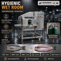 Machine Hygiénique à Ouvrir le Poisson en Papillon Acier Inox Qualité Alimentaire Rinçage en Marche pour Tilapia Poisson-chat