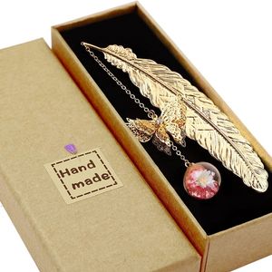 Segnalibro a forma di farfalla in stile cinese stile creativo in metallo piuma cartoleria marchi per insegnanti <span class=keywords><strong>regalo</strong></span> - Product Image 1