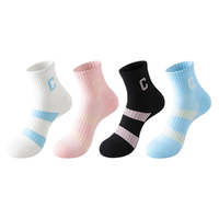 Chaussettes de sport épaisses et respirantes en tissu éponge pour femmes, idéales pour le marathon, le badminton et la randonnée (vente en gros)