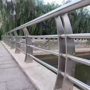 304 מפעל oem/odm סיפק התקנה קלה להתקנה מוט נירוסטה מעקה עמודה חיצונית עבור מדרגות בית חולים - Product Image 1