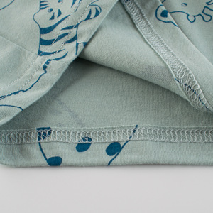 T-shirt in morbido cotone per ragazzi <span class=keywords><strong>con</strong></span> stampa di animali dei cartoni animati, modello Born to Be Kind, maglietta casual a maniche corte per bambini, per l'uso quotidiano - Product Image 4
