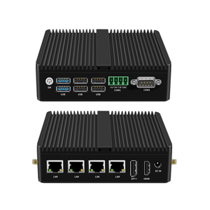 Tường lửa pfsense không quạt Mini PC <span class=keywords><strong>Intel</strong></span> 12 N100 j6412 Quad core 4xintel I226 2.5g LAN 4K HD dp an ninh Router mini máy tính để bàn OEM - Product Image 1