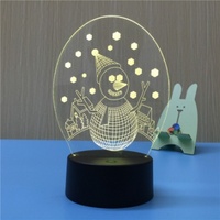 Luces nocturnas de lujo, lámpara de pared de Interior para luz LED nocturna, lámparas de mesa decorativas acrílicas para niños, decoración del hogar, luz nocturna