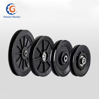 Rueda de Polea de Plástico para Sistema de Gimnasio DE 50 mm, 60 mm, 88 mm, 115 mm, 158 mm, Polea de Nailon Ultrasilenciosa con Rodamiento