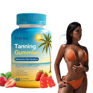 Gomitas Autobronceadoras Dovita/OEM con Licopeno y Vitamina C para la Luminosidad de la Piel y el Apoyo Inmunológico, 60 Unidades, Suplemento para Adultos - Product Image 1