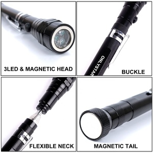 Nhôm Đa Chức Năng Đèn Pin Mạnh Mẽ LED Đèn Pin Chiến Thuật Bút Ánh Sáng 1Km Tay Từ tính Torch Ánh Sáng - Product Image 2