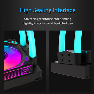ชุดระบายความร้อนซีพียูแบบน้ำ RGB 360 มม. AIO 12V พร้อมพัดลมระบายความร้อน ใช้งานร่วมกับพัดลมได้ ได้รับการรับรองมาตรฐาน CE สำหรับคอมพิวเตอร์ ระบบระบายความร้อนด้วยน้ำแบบเงียบ - Product Image 6