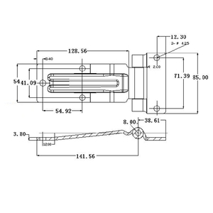 Bisagras para Puerta Trasera de Camioneta, Bisagra para Puerta de Contenedor de Carga, Bisagra de Correa para Semirremolque - Product Image 4