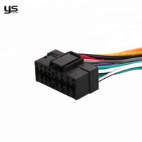 Arnés de Cableado ISO Universal de Alta Conductividad con Núcleo de Cobre Estañado de 16 Pines Macho y Hembra para Instalación de Estéreo en Automóviles