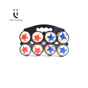 Lot de 8 boules de pétanque en bois pour boccia, intérieur et extérieur portables - Product Image 2