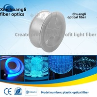 Lampe à fibre optique LED en aluminium Xinchuangli CL-750, diamètre 0,75 mm, indice de protection IP66, intensité variable, 220 V, guide de lumière ciel étoilé pour voiture