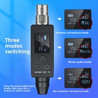 Microphone sans fil professionnel dynamique cardioïde en métal avec connecteur XLR, réduction du bruit, léger, portable, ultra haute fréquence