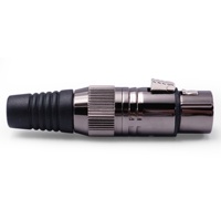 Connecteur audio XLR femelle plaqué or 2U de haute qualité à 3 broches et adaptateurs de connecteurs audio-vidéo