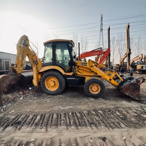 Chargeuse-<span class=keywords><strong>pelleteuse</strong></span> JCB 3CX, outil d'aménagement paysager pour la construction de parcs, creusement de parterres de fleurs, nivellement du sol, maniabilité dans les espaces restreints - Product Image 1