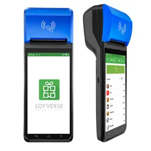 FYJ-F1 Android 12 5.5 '' Máquina de faturamento móvel POS Touch NFC tudo em um sistema POS Termin Pos