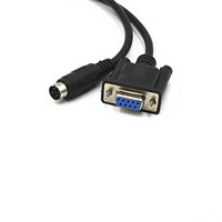 Cable de Conexión de Pantalla Táctil Weinview TK6070/6071 a PLC Mitsubishi FX, Redondo de 8 Pines a Puerto Serie de 9 Pines, 2 Conductores de Cobre