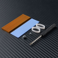 Refroidisseur SSD M.2 NVME NGFF 2280 pour PC portable Dissipateur thermique M.2 NVME en aluminium Disque dur à semi-conducteurs Radiateur
