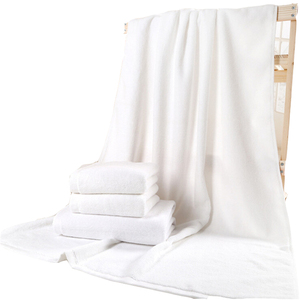2023 Custom Logo Luxury Hotel Bath <strong>Towel</strong> <strong>Set</strong> 100% Cotton Hand Face Design in White Woven Technics Sustainable Feature - Product Image 1