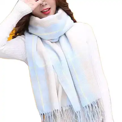 Womens Blanket Scarf Fall Winter Classic Tassel Plaid Warm Soft Chunky  Large Wrap Shawl Scarves Cashmere Warm Shawls