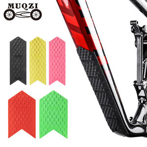 MUQZI Autocollants de protection de chaîne de vélo Autocollant de <span class=keywords><strong>cadre</strong></span> de vélo de montagne Autocollants de vélo en silicone résistants aux rayures - Product Image 1