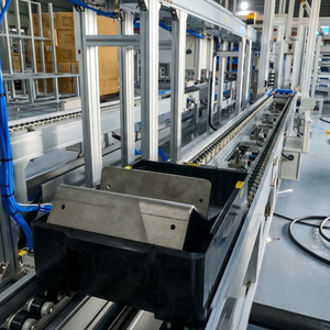 Automated Lift Conveyor System for Battery Cell Vertical Transport in Smart Factorie with High Load Stainless Steel Construction - Product Image 1